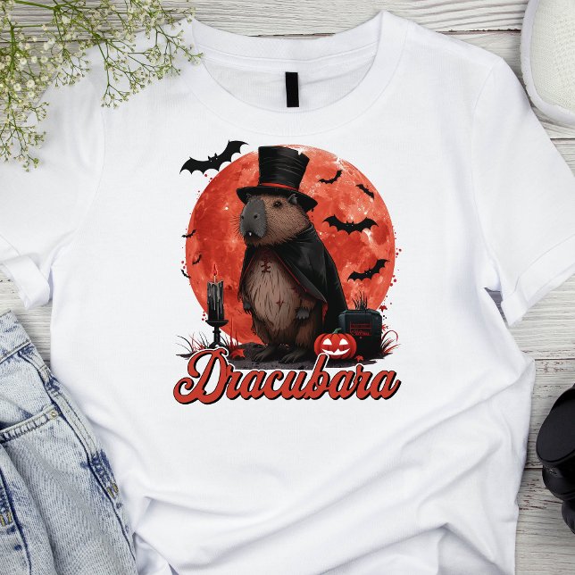 Dracubara Capybara Halloween Funny T-Shirt (Creator Uploaded)