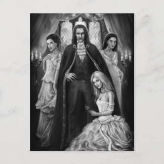 Dracula and his Ladies Postcard
