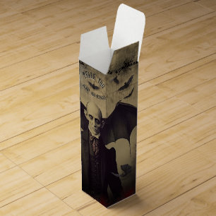 Dracula Castle Gothic Vampire Halloween Party Wine Box