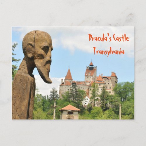 Dracula Castle in Bran Brasov Transylvania Postcard