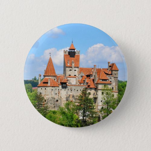 Dracula Castle in Transylvania Romania Pinback Button