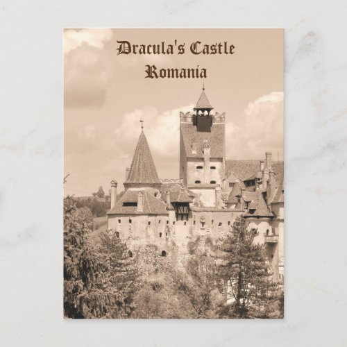 Dracula Castle in Transylvania Romania Postcard