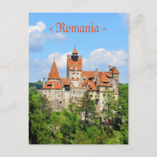Dracula Castle in Transylvania, Romania Postcard