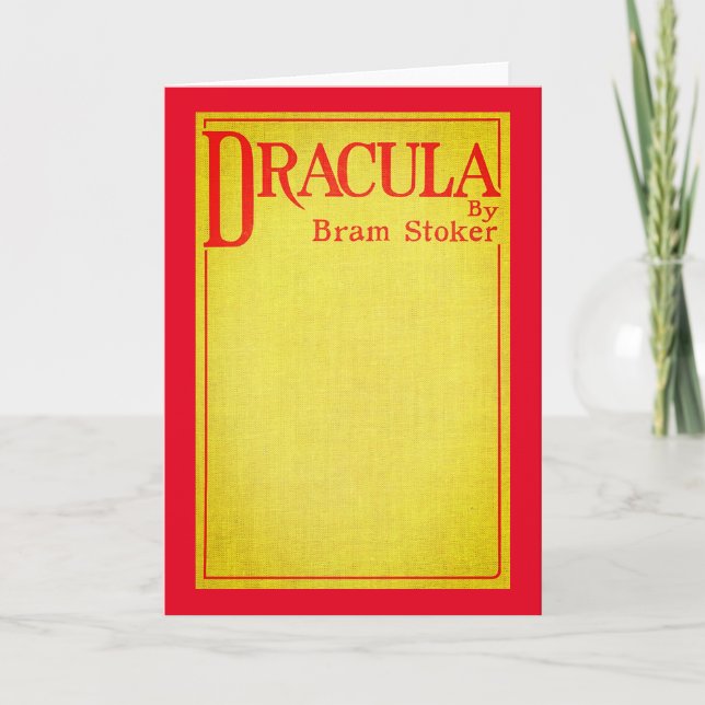 Dracula Cover of the first edition Card (Front)