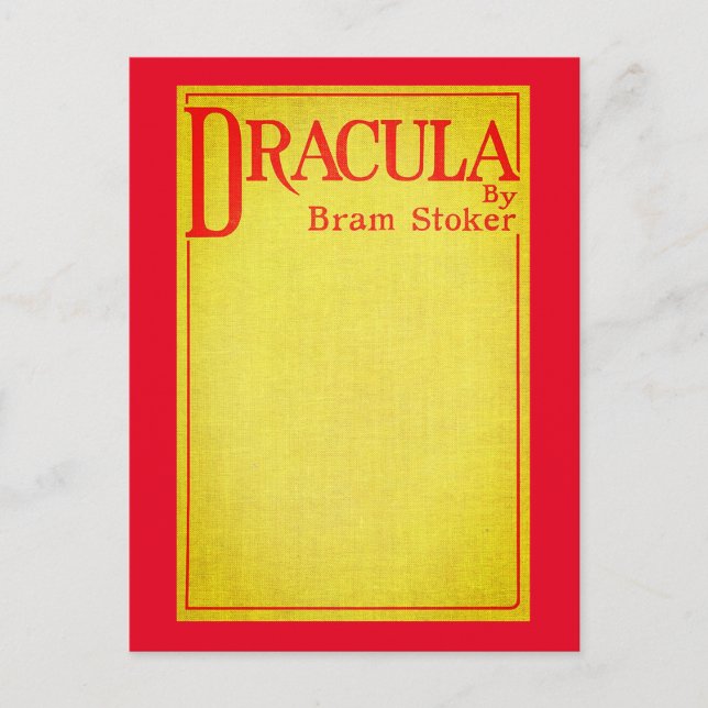Dracula Cover of the first edition Postcard (Front)