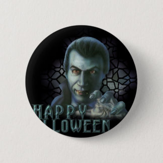 Dracula Halloween Pinback Button
