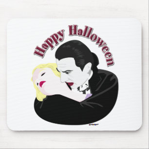 Dracula, Happy Halloween Mouse Pad