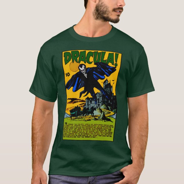 DRACULA! Horror Comic T-Shirt  (Front)