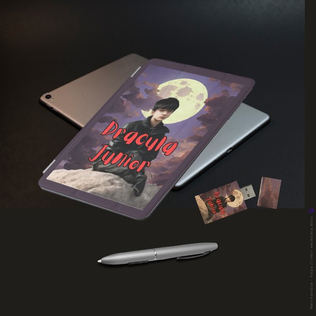 Dracula Junior -  iPad Mini Cover (DJ Mini iPad Cover & USB Flash Drive. Browse my store for interesting finds, gr8t gifts & decor buys)