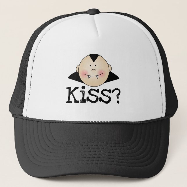 Dracula Kiss Trucker Hat (Front)