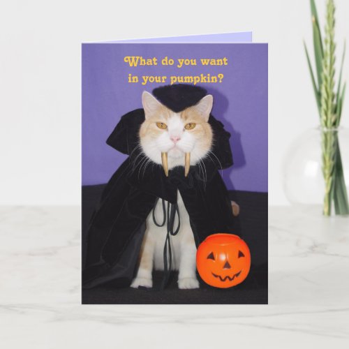 Dracula Kitty Card