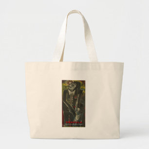 dracula large tote bag