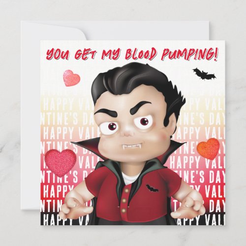 Dracula Monster Love Valentine Card