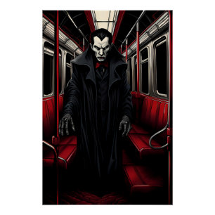 Dracula on the Subway Poster
