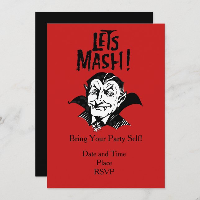 Dracula Party Invitation (Front/Back)
