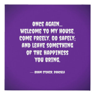Dracula Quote Canvas Art