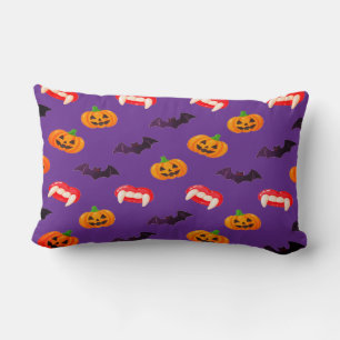 Dracula’s Candy Explosion Spooky Halloween Lumbar Pillow