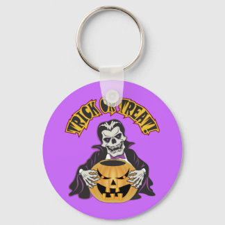 Dracula Skull Keychain