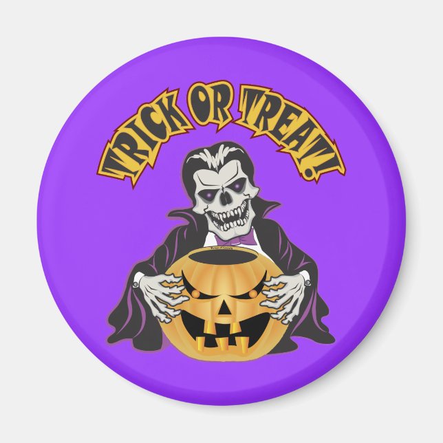 Dracula Skull Magnet (Front)