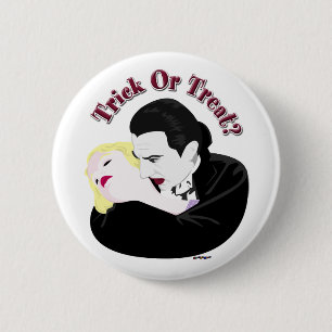 Dracula, Trick Or Treat? Pinback Button