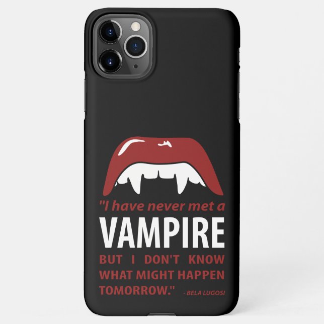 Dracula - Vampire - Bela Lugosi Quote iPhone Case (Back)