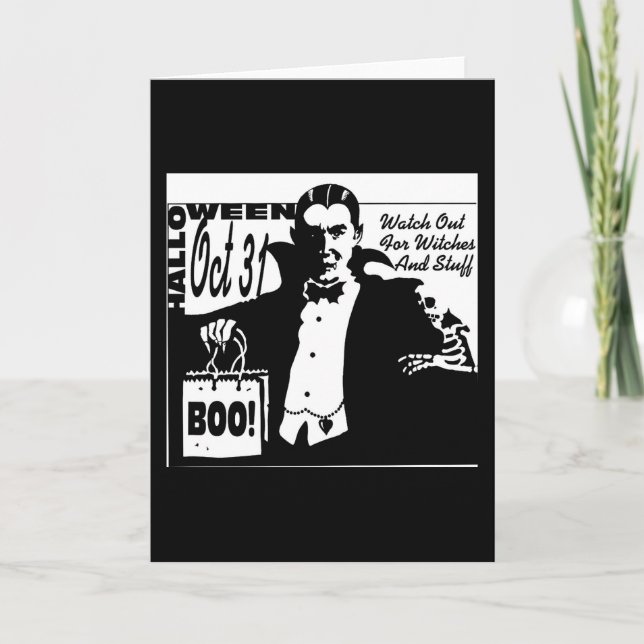 Dracula Vampire Card (Front)