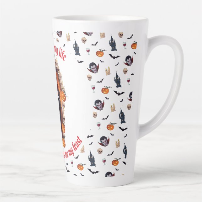 🧛‍♂️ Dracula Vampire Halloween Mug 🎃 White (Right)