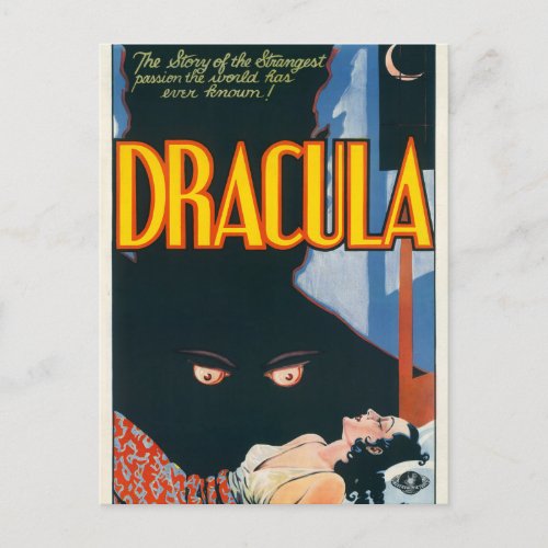 Dracula  _ Vintage movie Postcard