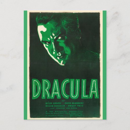 Dracula  _ Vintage movie Postcard
