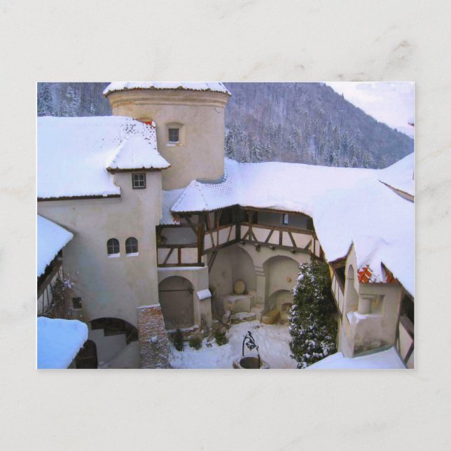 Dracula's Castle, Bran, Transylvania, winter Postcard (Front)