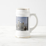 Dracula&#39;s Castle In Winter Beer Stein at Zazzle