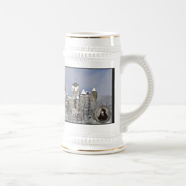 Dracula's castle in winter beer stein (Right)