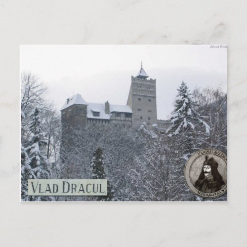 Draculas castleVintage photo Postcard