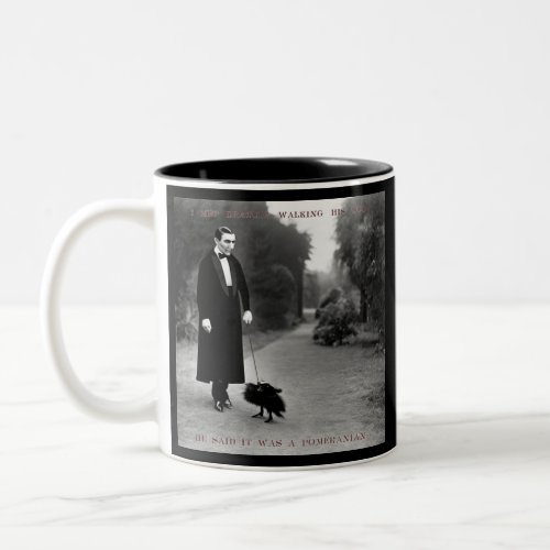 Draculas Dog black two tone mug