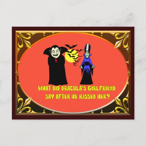 Draculas Girlfriend Postcard