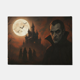 Dracula's Gothic Halloween Welcome Doormat