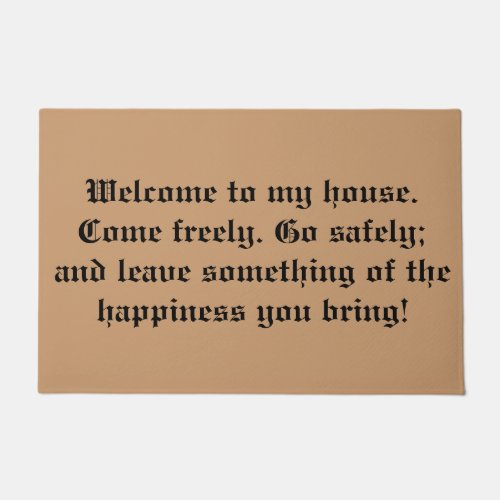 Draculas Welcome Doormat