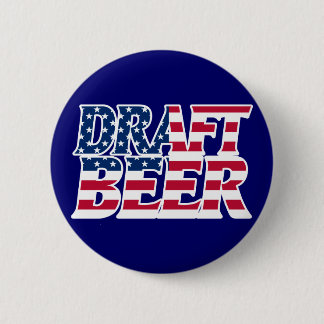 Draft Beer Pinback Button
