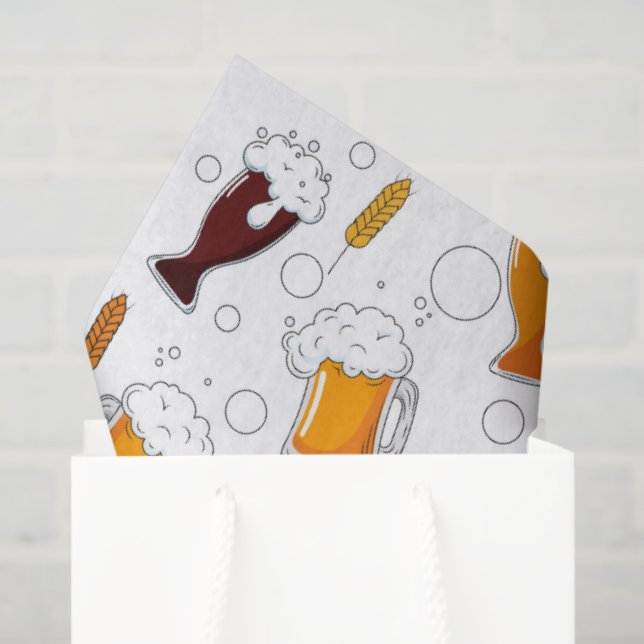 Draft Beer Tissue Paper (Gift Bag)
