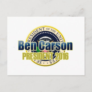 Draft Benjamin Carson for President Postcard