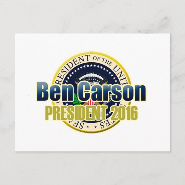 Draft Benjamin Carson for President Postcard (Front)