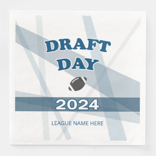 Draft Day Custom 8 Napkins Add League Name