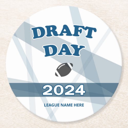 Draft Day Custom Drink Coaster add League Name
