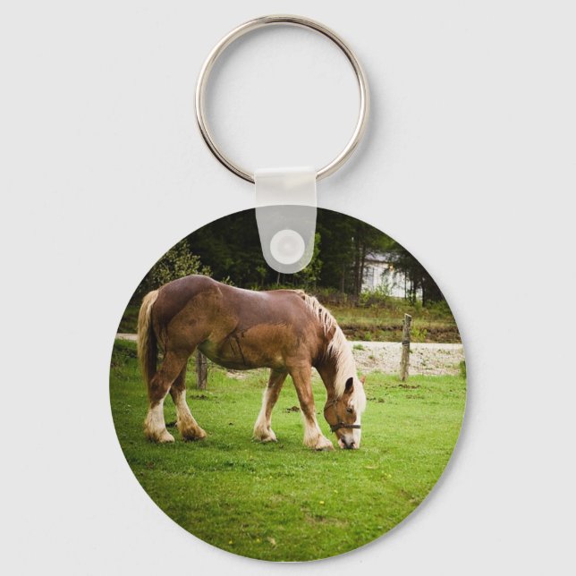 Draft Grazing After Bath Keychain (Front)
