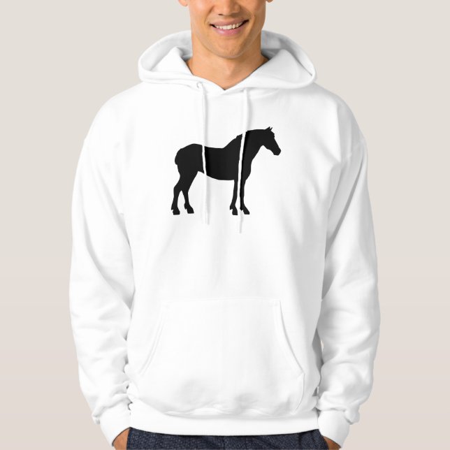 Draft Horse (black) Hoodie (Front)