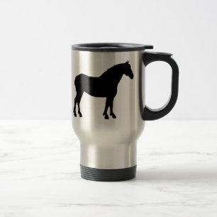Draft Horse (black) Travel Mug