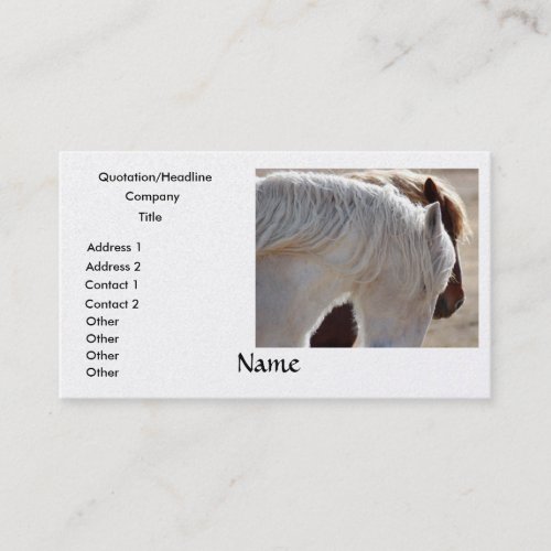 Draft Horse Business Cards
