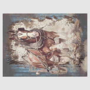 Draft Horse Decoupage Tissue Paper