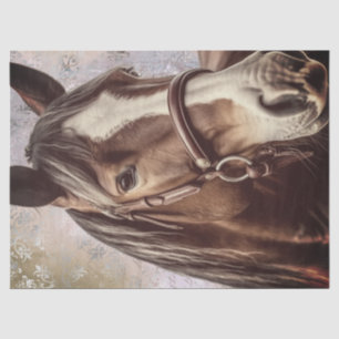 Draft Horse Decoupage Tissue Paper