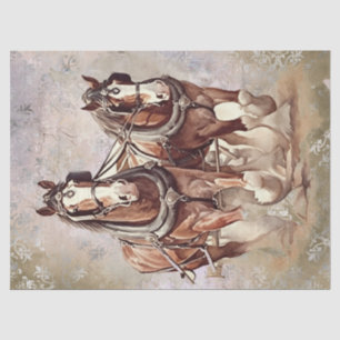 Draft Horse Decoupage Tissue Paper